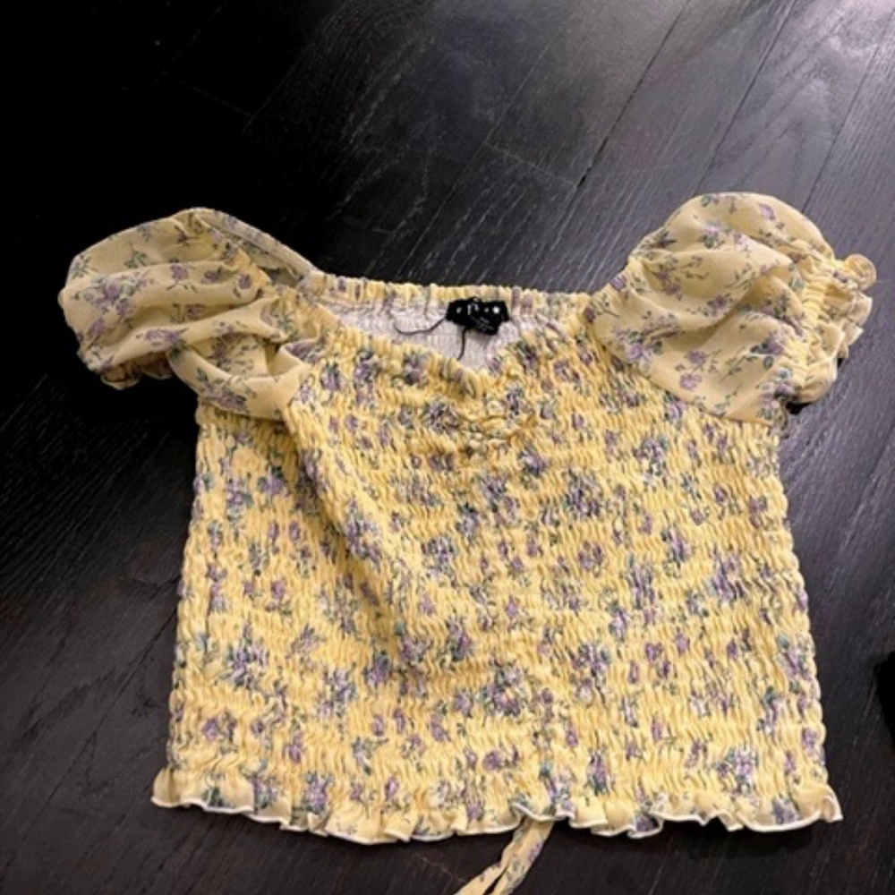 flowers by zoe short sleeve top